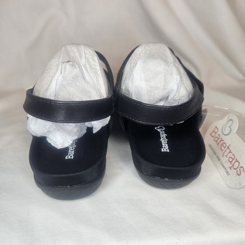 Baretraps Jalen Asymmetrical Flat Sandal Black NWT Sz 7 Sandal Strappy Walking - Picture 3 of 9